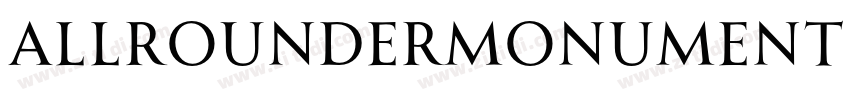 AllrounderMonument R字体转换 AllrounderMonument R字体转换